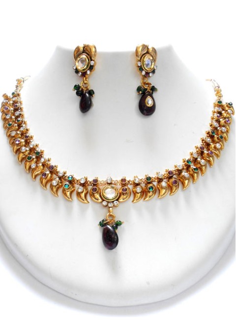 Polki Necklace Set